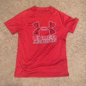 Red Under Armour Dri-Fit Tee